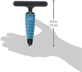 Master Grooming Tools Ergonomic Undercoat Pets Rake, Black