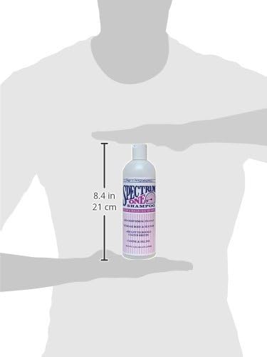 Chris Christensen Spectrum One Dog Shampoo, Coarse and Rough Coat, Groom Like a Professional, Maintain Crisp Texture, Will Not Dry Out Coat or Skin, Made in The USA, 16 oz