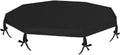 Minhe Octagon Dog Playpen Canopy Cover | Weatherproof Sun & Rain Shade for Pet Cage | Adjustable 65cm Diameter Protective Top for Outdoor Enclosures(Black)
