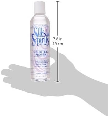 Chris Christensen Silk Spirits Liquid Protein, Smooth and Silky, Eliminate Frizz, Glossy Shine, Black Statis, Dog Conditioner, Groom Like a Professional, 8 oz