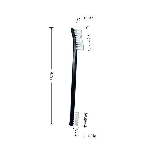 10 Nylon Brushes for Sneakers, Aquariums & Electronics – Non-Scratch, Includes Angled Brush for Bicycle Chains - Perfect for Tight Spaces - Car Detailing Nylon Brushes for Guns, Tiles & Car Interiors