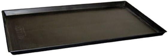 Jeffers Pet Replacement Pan for Dog Crates, 19" L x 12" W - Durable Plastic Crate Tray with High Sides, Removable Easy Clean Kennel Pan for Single & Double Door Wire Dog Crates - Black
