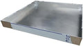 Oil Drip Tray & HVAC Drain Pan – 304 Stainless Steel 0.8mm Tray for Dog Crate Liners & AC Unit Leakage Without Drain Port（90x90cm(36x36in)）