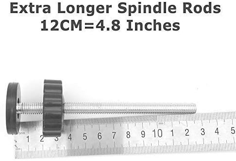 Vmaisi 4 Pack 8MM Baby Gates Threaded Spindle Rod, Replacement Parts Kits | Extra Long Wall Mounting Accessories Screws Rods Adapter Bolts for Pet & Dog Pressure Mounted Safety Gates