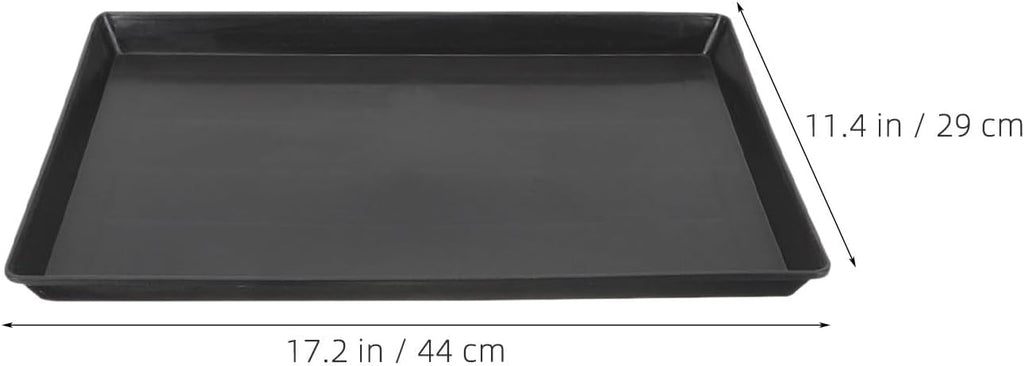 Dog Crate Tray Pet Cage Tray 2pcs Replacement Thickened Abs Plastic Design for Sturdy and Hygienic Use, Black Suitable for Multi-pet Compatibility and Effortless Maintenance
