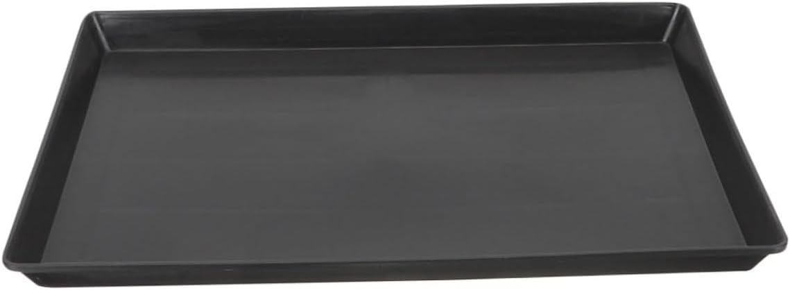 Dog Crate Tray Leakproof Plastic Replacement for Bird Cages and Small Pet Crates Versatile Multi-Purpose Tray for Black