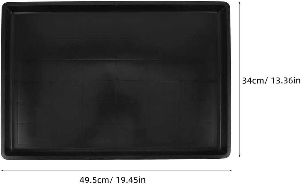 ORFOFE Replacement Dog Crate Pan 19.48X13.38 Inch Leakproof Plastic Tray Durable Rectangular Bottom Liner for Pet Kennel Rabbit Cage and Indoor Waste Management