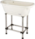 Dog Grooming Plastic Free Standing Bathtub for Small & Medium Sized Pets, for Indoor & Outdoor