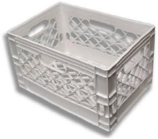 24qt White New Milk Crate