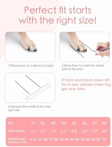 BECEMURU Dog Shoes for Summer, Double-Straps Anti-Slip Dog Boots & Paw Protectors for Hot Pavement, Breathable & Light Weight Outdoor Walking Hiking Pink Size 1