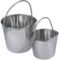 Pro Select Stainless Steel Pet Pail, 1-Quart Size – Heavy Duty Flat Sided Pail Great for Providing Water in Pet Kennels
