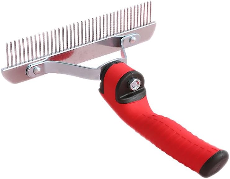 Pet Extra-Large Rake Comb Grooming Brush Deshedding Beauty Tool For Large Dogs Golden Retriever Husky German Shepherd