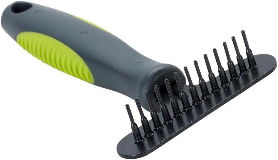 Kruuse Buster Undercoat Rake Brush Small – Gentle Deshedding Tool for Dogs with Thick or Double Coats