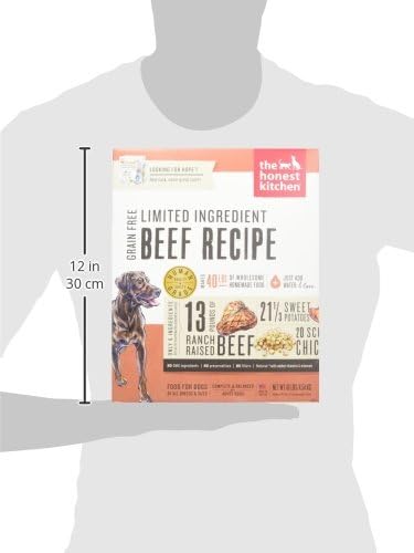The Honest Kitchen Wholemade™ Limited Ingredient Dehydrated Beef Dog Food, 10 lb Box