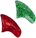 Glitter Christmas Combo Soft Nail Caps Cats Claws 40pk (20 Green Glitter - 20 Red Glitter) Medium Size