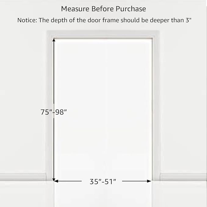 unipaws 75" High Extra Tall Cat Gate, Auto Closing and No Drilling Safety Gate for Doorway Hallway Stairs, Cat Dog Proof, Fit for 35"-51" Wide Opening, Indoor Use, White