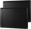 Replacement Tray for 64 Dog Crates, 2 Pack Black, Leak-Proof Plastic, 31.5 x 27.6 Inch, Deep Edge, Easy to Clean