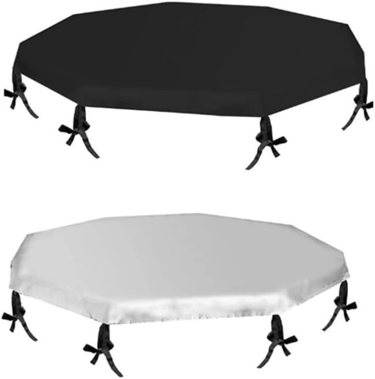 Minhe Octagon Dog Playpen Canopy Cover | Weatherproof Sun & Rain Shade for Pet Cage | Adjustable 65cm Diameter Protective Top for Outdoor Enclosures(Black)