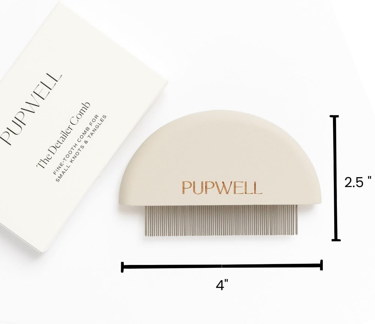 Detailer Comb for Removing Tear Stains, Crust, and Eye Mucus and Small Tangles