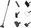 6-in-1 Aquarium Cleaning Tools Fish Tank Cleaning Kit with Long Handle, Algae Scraper,Flat Cleaning Pad,Right-Angle Cleaning Pad,Fish Net, Gravel Rake