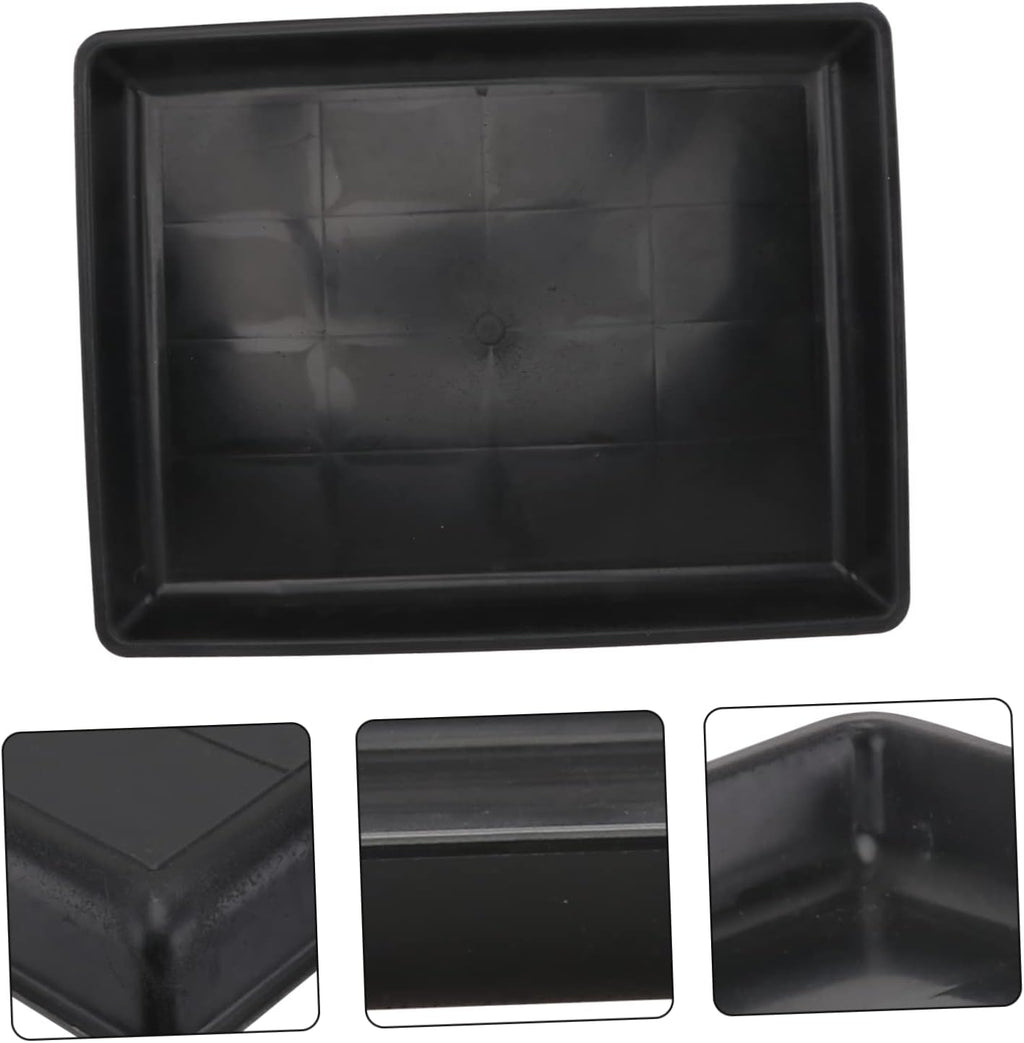UKCOCO 1pc Rabbit Cage Manure Tray Pet Crate Tray Rabbit Pan If Rabbit Cage Liner Indoor Large Droppings Replacement Pan Removable Dog Cage Plastic Tray for Dog Crate Black