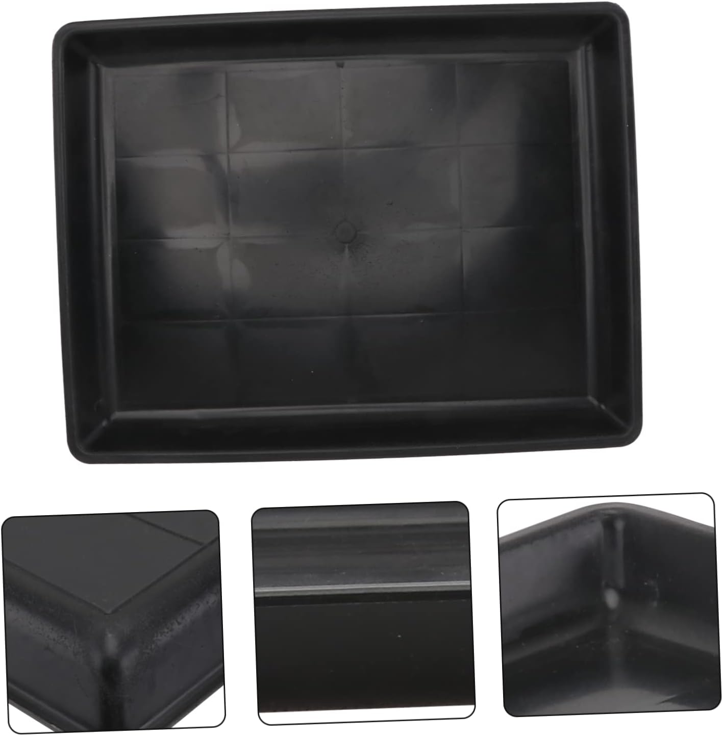 UKCOCO 1pc Rabbit Cage Manure Tray Pet Crate Tray Rabbit Pan If Rabbit Cage Liner Indoor Large Droppings Replacement Pan Removable Dog Cage Plastic Tray for Dog Crate Black