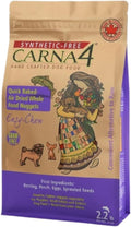 CARNA4 Air Dried Dog Food, Fish Recipe, Grain-Free, 2.2 Pounds | Wild-Caught Salmon, Herring & Sprouted Seeds, Quick-Baked & Never Extruded, Easy-Chew, No Synthetic Vitamins or Minerals