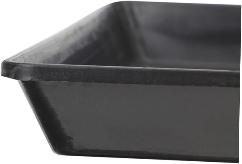 Dog Crate Tray Leakproof Plastic Replacement for Bird Cages and Small Pet Crates Versatile Multi-Purpose Tray for Black