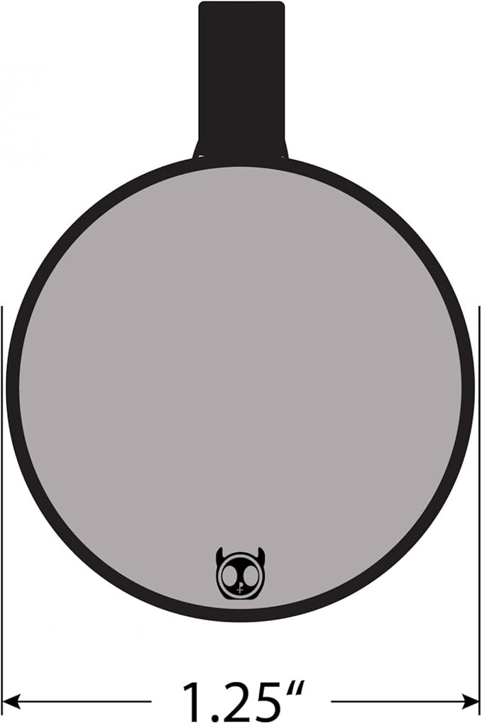 Silent Dog Tag Personalized with 5 Lines of Custom Deep Engraved Durable Soundless Silicone Pet ID Name Tag Round Mountain Blue