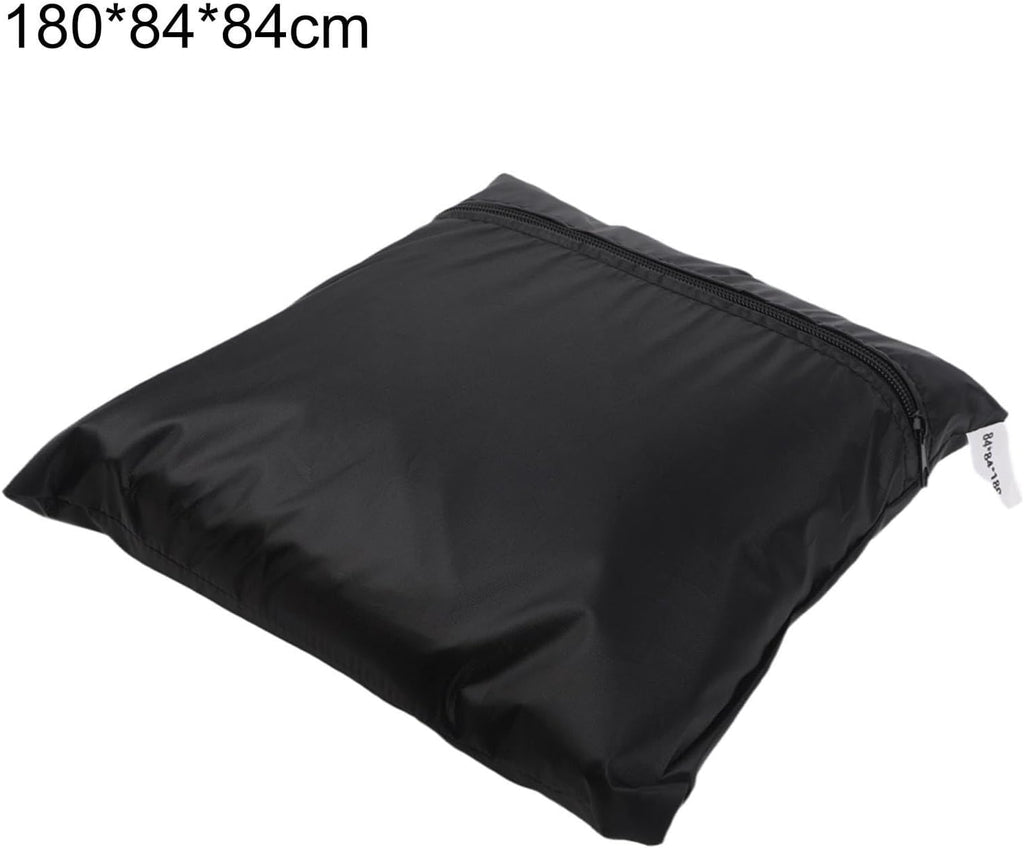 Weatherproof Outdoor Cat House Cover, 210D Rain Wind Dust Protection for Pet Cage Enclosure, Easy Clean Black Shelter 84x84x180cm(210D)
