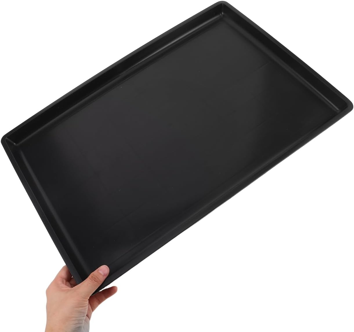 ORFOFE Replacement Dog Crate Pan 19.48X13.38 Inch Leakproof Plastic Tray Durable Rectangular Bottom Liner for Pet Kennel Rabbit Cage and Indoor Waste Management