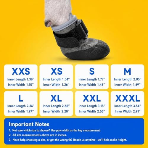 Super-Grippy, Comfortable Sole Dog Summer Shoes for Hot Pavement, S | Stay-On Dog Rain Booties with a Dewclaw-Friendly, Pet Boots for Hiking & Running, Puppy Waterproof Shoes for Small Dogs Paws