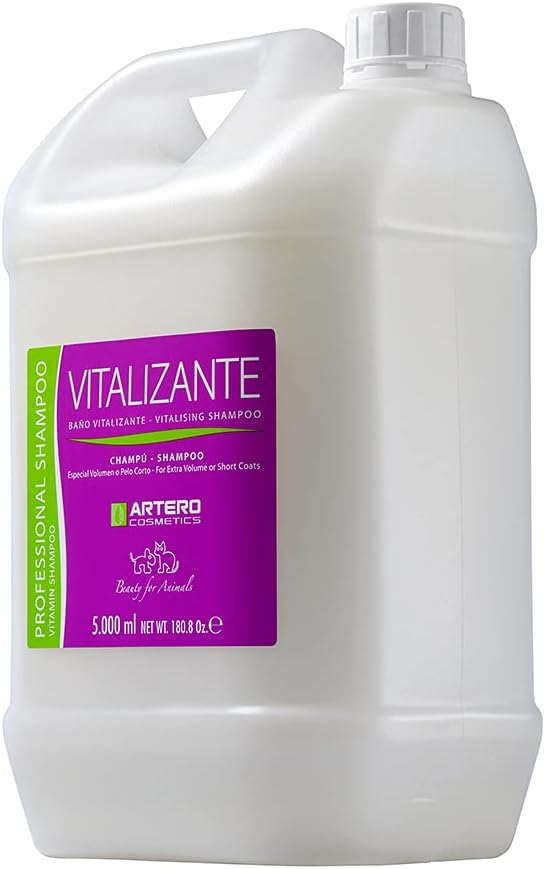 Artero Cosmetics Vitalizing Dog Shampoo 180.8 Oz - Volumizing, Gentle for Sensitive Skin