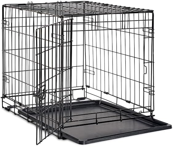 EveryYay Essentials 1-Door Folding Dog Crate, 24.5" L X 17.5" W X 19.5" H