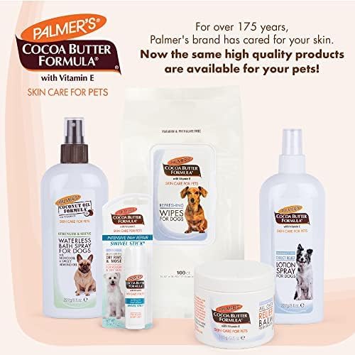 Palmers for Pets Cocoa Butter Paw Pad and Nose Balm, Fragrance-Free, 0.5 Oz | Vitamin E peppermint oil and shea butter, moisturizing balm, fragrance-free, rough or dry paws