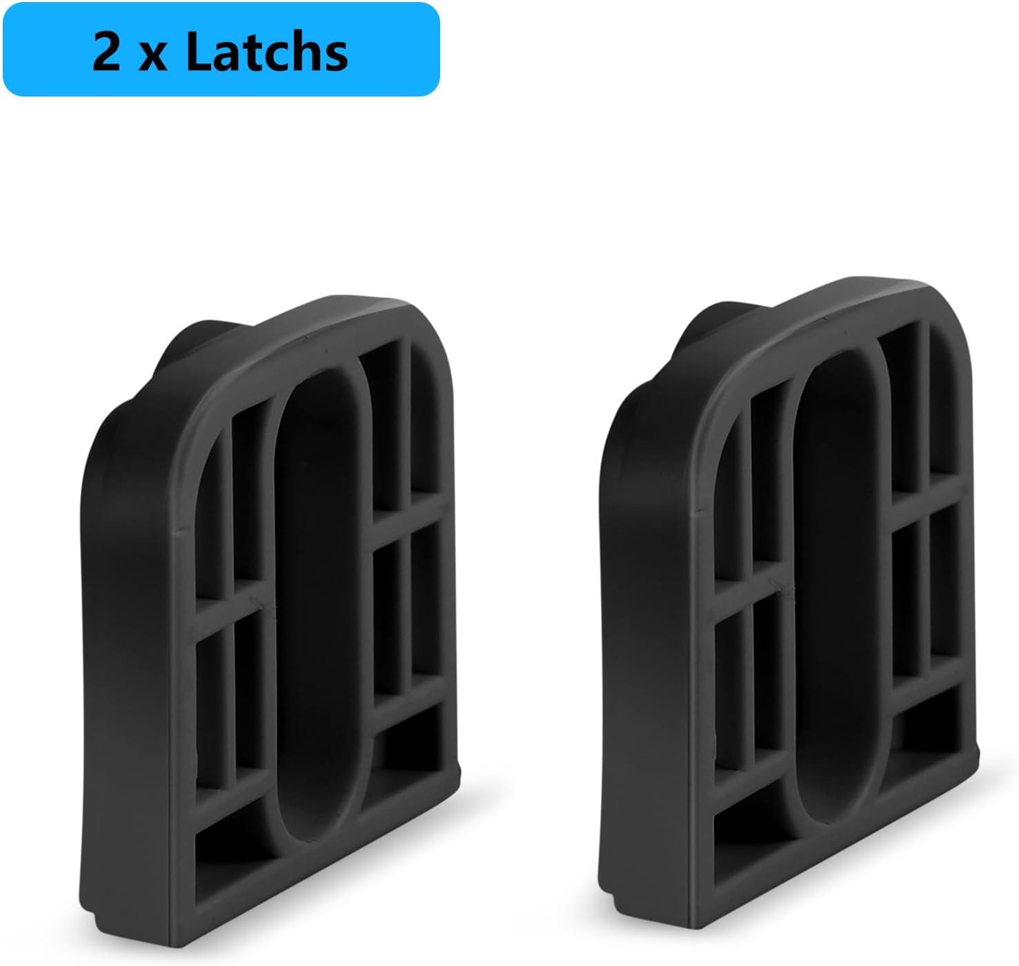 Retractable or Extensions Baby Gate Replacement Parts, 55" W x 33" H,Black | Replacement Parts for Retractable Baby Gates Measuring 55" W x 33" H. Including 2 x Latches + 2 x Brackets + 1 Set of Screws