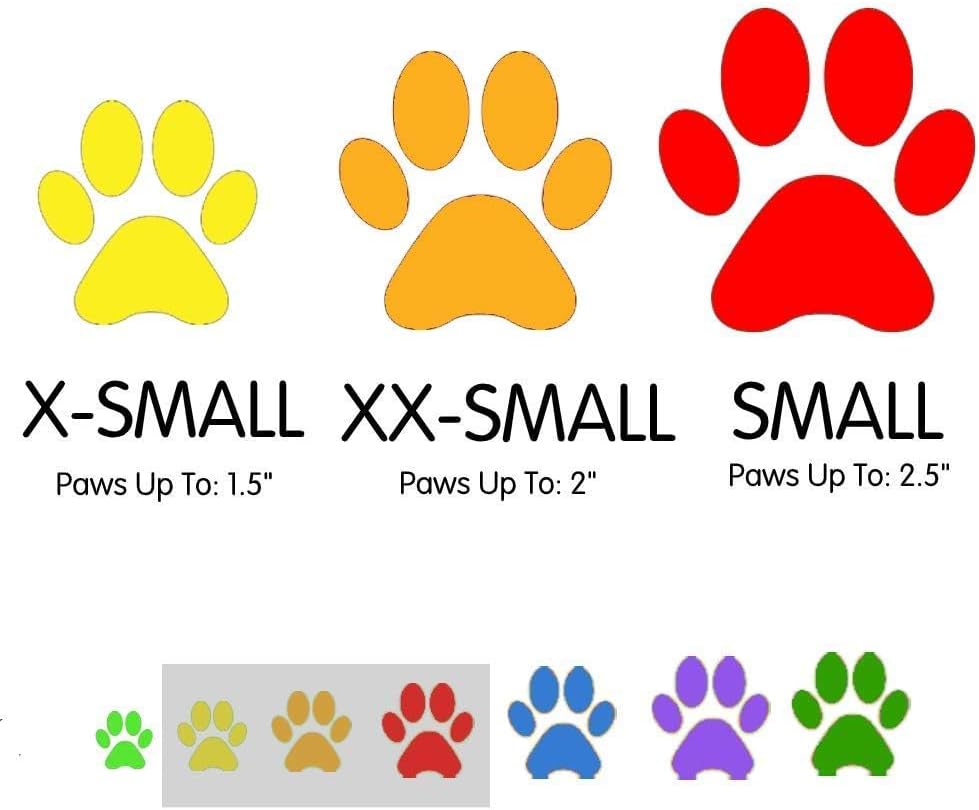 PawZ Dog Boots X-Small | 24 Booties Orange and Black