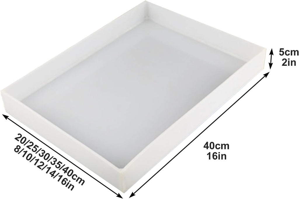 Leak-Proof Oil Drip Pan - Durable PP Plastic Replacement Tray for Dog Crates, Labs, Homes & Kitchens, 40x20x5cm (16x8x2in) - Versatile & Easy to Clean
