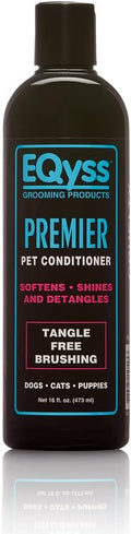 EQyss Premier Pet Conditioner - Moisturizes, Softens, & Conditions Dry Coat & Hair, Detangles & Adds Shine - for all Dogs, Cats, Puppies (16 oz)