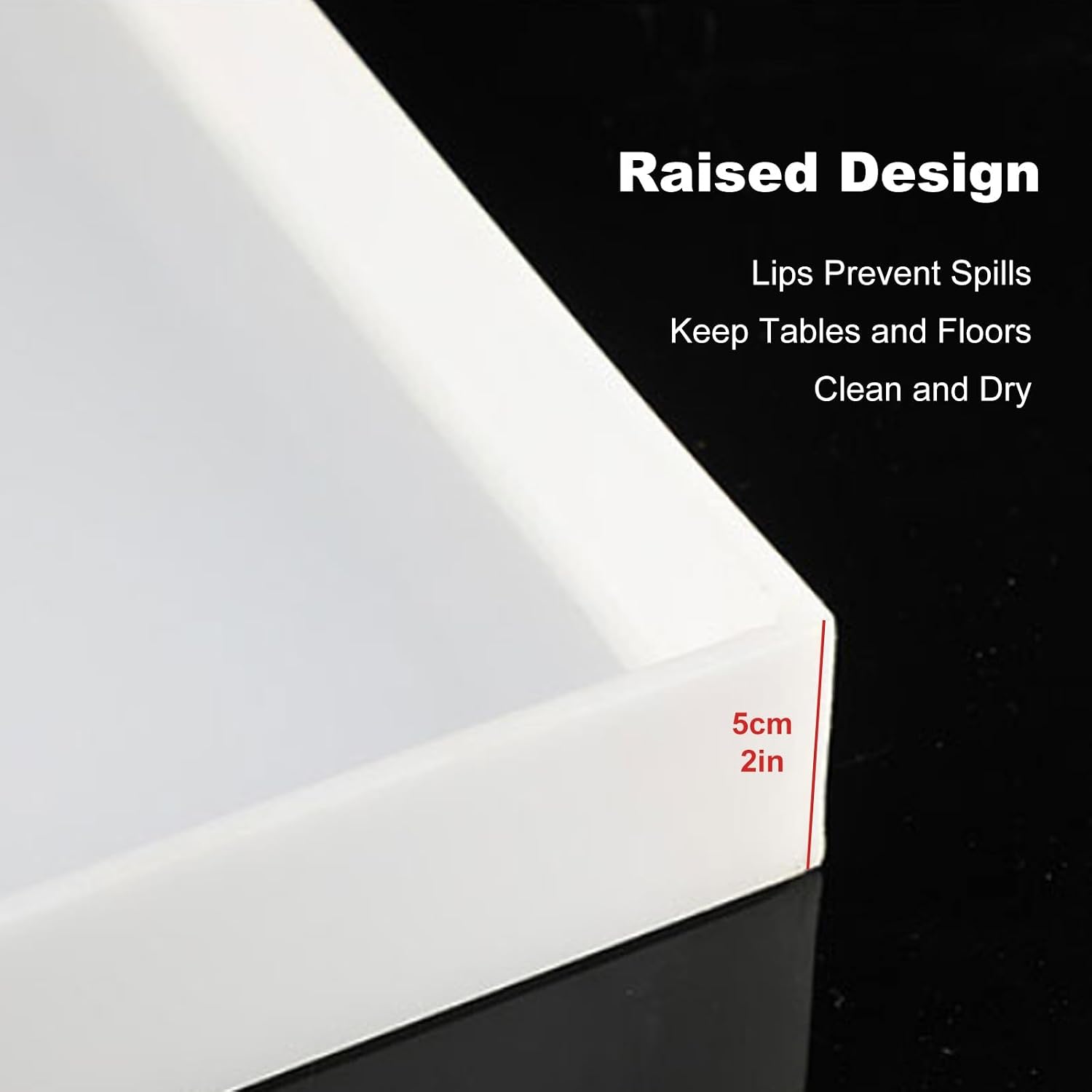 Leak-Proof Oil Drip Pan - Durable PP Plastic Replacement Tray for Dog Crate, Lab, Home & Kitchen - Non-Slip Accessory (40x20x5cm/16x8x2in)