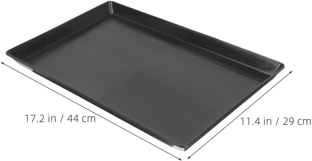 SOIMISS 2pcs Dog Crate Tray Replacement Chew-Proof Abs Plastic Bottom Pan for Pet Cages and Bird Cages, Easy to Clean and Removable Tray, 17x11x1 Inches, for Potty Training and Waste