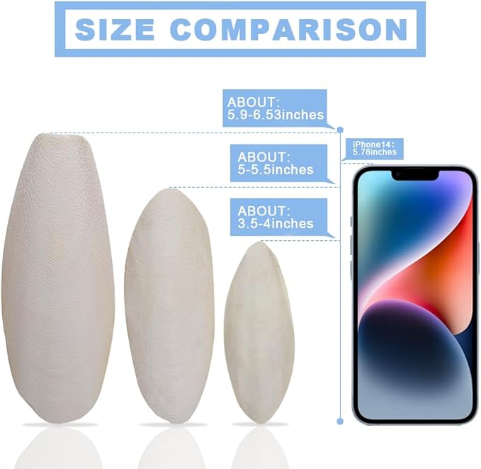 Jmxu's 5"-5.5" Bird Cuttlebone for Parakeets, Cuddle Bone with Metal Holder, Cuttlefish Bone for Sharp Beaks, Natural Birds Calcium for Parrots Cockatiels Budgie, 12Pcs