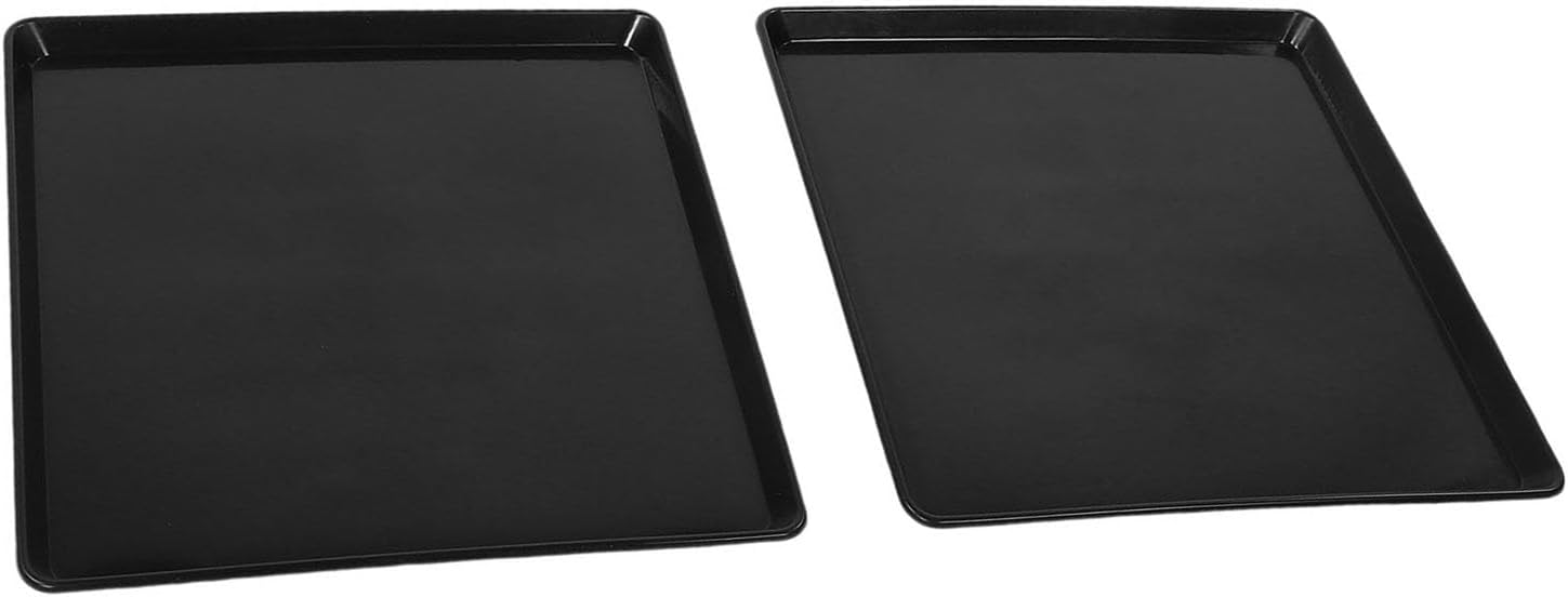2PCS Dog Crate Tray 28.22oz Replacement Pan for Large Dog Crates Kennels with 1 Pair of Gloves - Enduring Plastic Boot Mat Versatile Multipurpose Tray for Pet Cat, Easy to