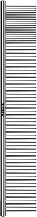 Andis 68545 Stainless Steel Pet Dematting Comb, 10in | Removes knots, mats & loose hair, lightweight balanced design, dog grooming brush accessory