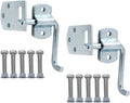 Boxer Truck Corner Gate Latch Sets w/Bolts & Screws - Truck Stake Bed Latches Bracket Set for Utility Trailer, Stake Body Gates, Sheds, Wood, Trucks, & Trailers - Heavy Duty - 2 Set