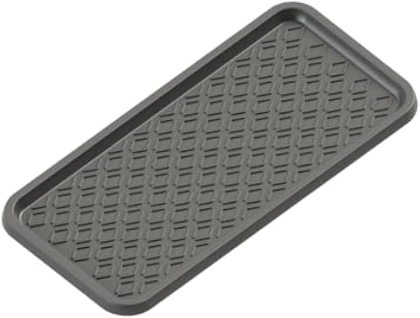 Sun Dolphin Boot Tray for Entryway Indoor, Heavy Duty Plastic Shoe Tray, Water Resistant Shoe Mat Tray Multipurpose Boot Mat