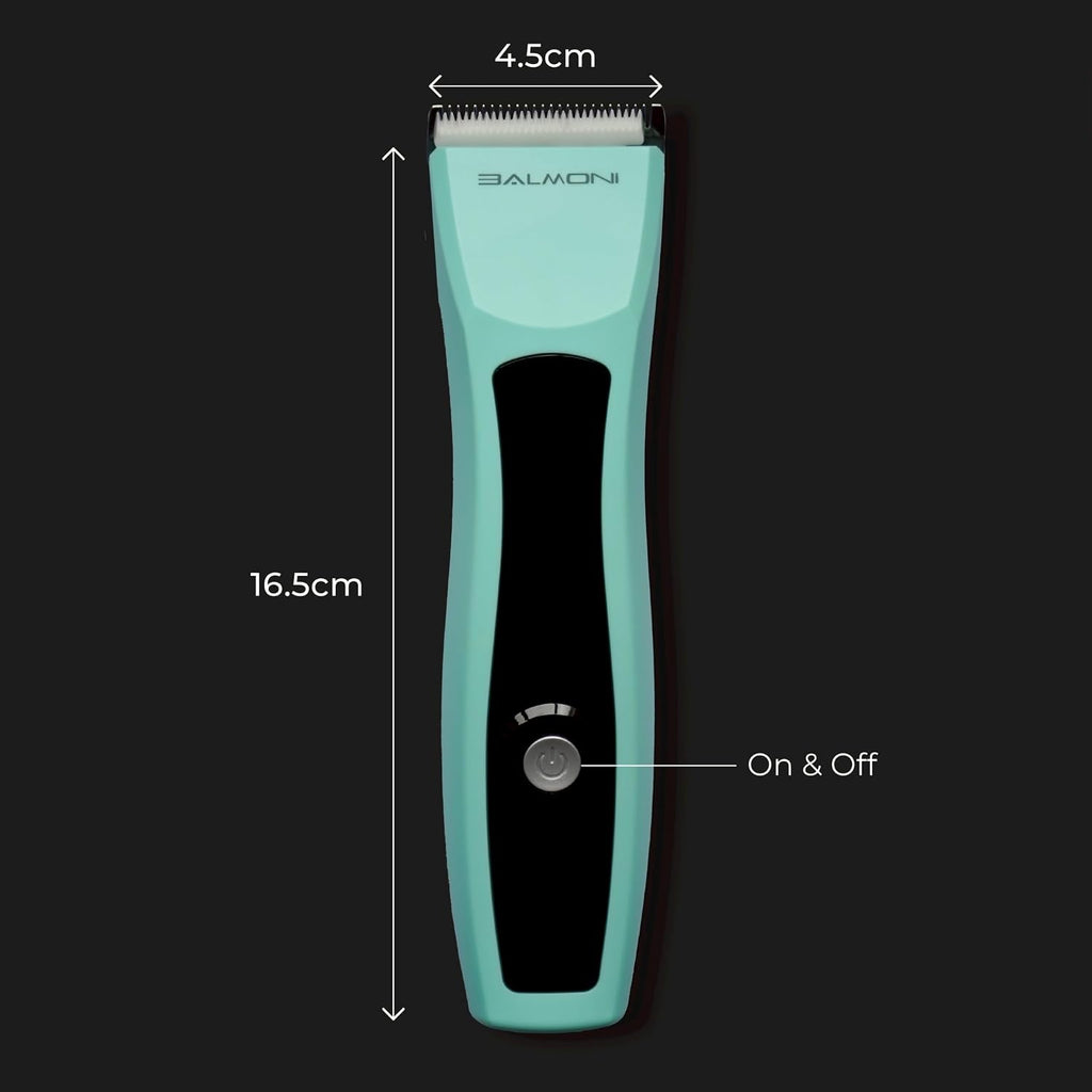 Cordless Pet Trimmer for Dogs & Cats – Rechargeable Grooming Clipper with Detachable Metal Blade, Low-Noise Motor, Supports Optional Blade Lengths (Parent) (Green, Single)