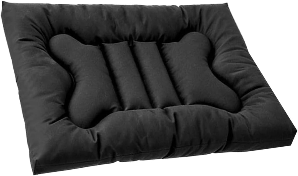 Chew Proof Dog Crate Pad, Indestructible Durable Dog Bed for Aggressive Chewers, Machine Washable Waterproof Kennel Pad for Small Medium Large Dogs (Medium)