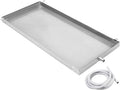 Heavy Duty 304 Stainless Steel Drain Pan - Galvanized Replacement Tray with 2m Tube, 120x70cm (47x28in) for Maximum Protection in Washing & Cleaning 60x100cm (24x39in)