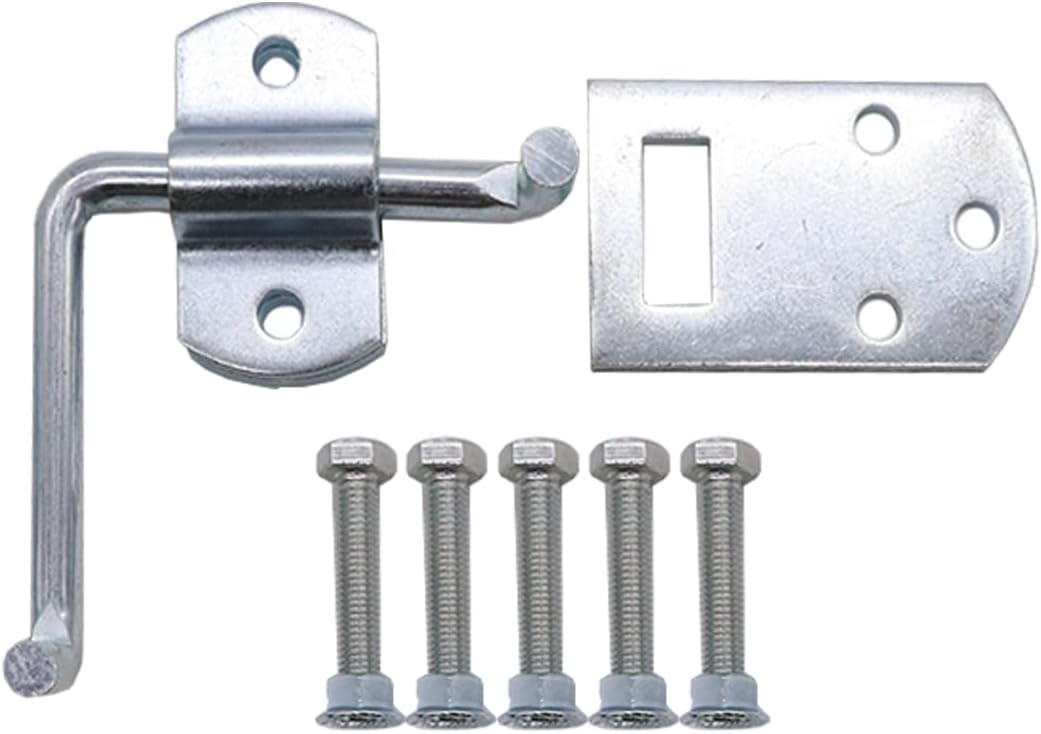 Boxer Truck Corner Gate Latch Sets w/Bolts & Screws - Truck Stake Bed Latches Bracket Set for Utility Trailer, Stake Body Gates, Sheds, Wood, Trucks, & Trailers - Heavy Duty - 2 Set